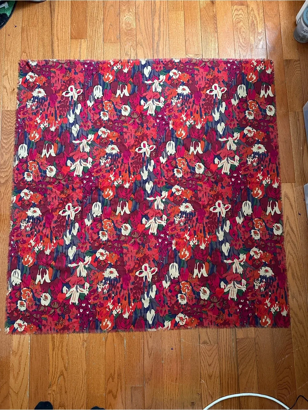 Liberty London All Wool Floral Scarf 50